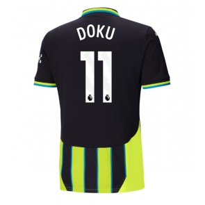 Manchester City Jeremy Doku #11 Bortatröja 2024-25 Kortärmad